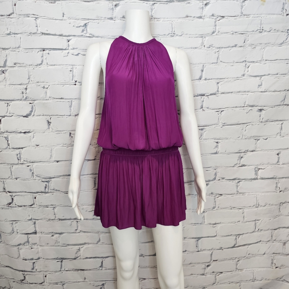 Ramy Brook Paris Sleeveless Mini Dress in Purple